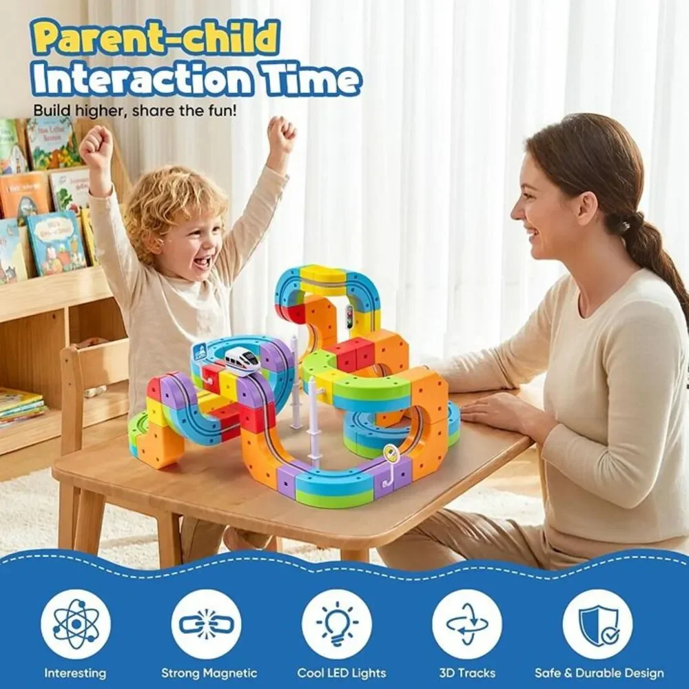 2 Pack 3D Flexible Train Race Track Set